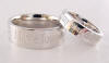 stainess steel wedding ring set that says i have round the one in whom my soul delights